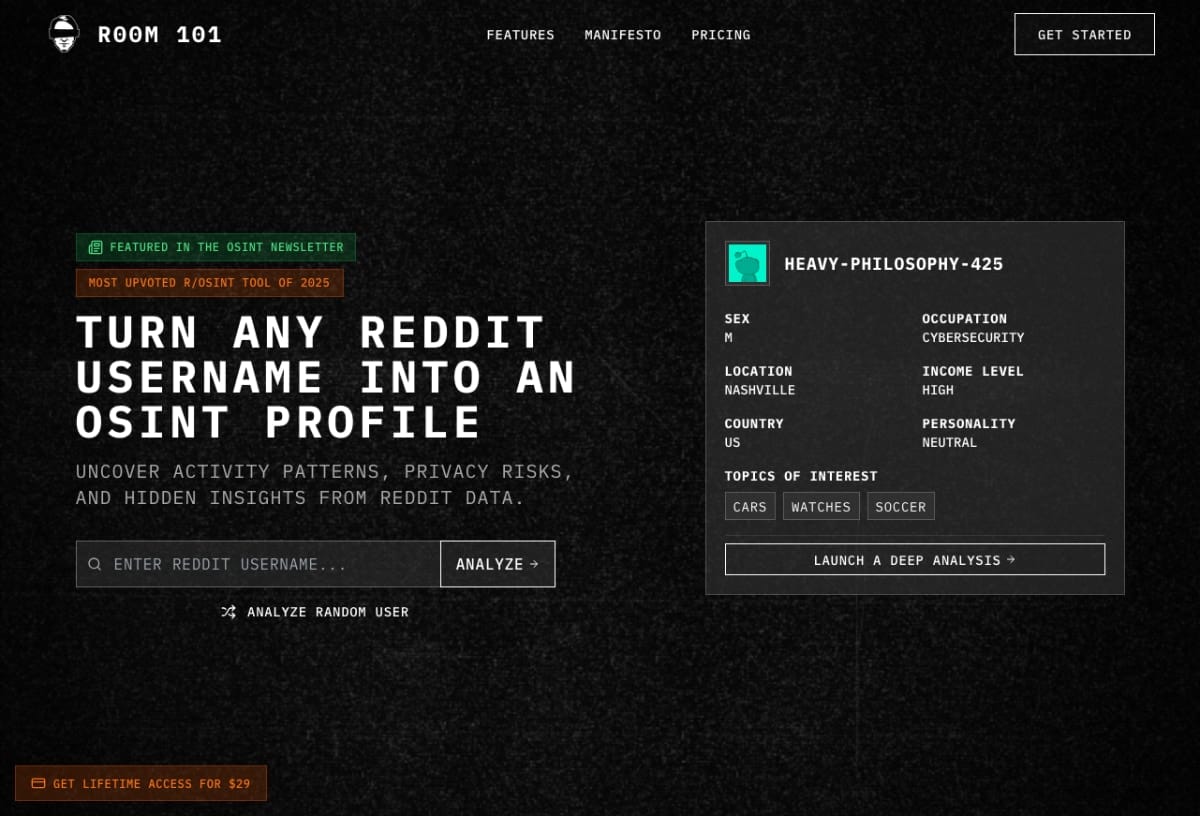 R00M 101 Website preview